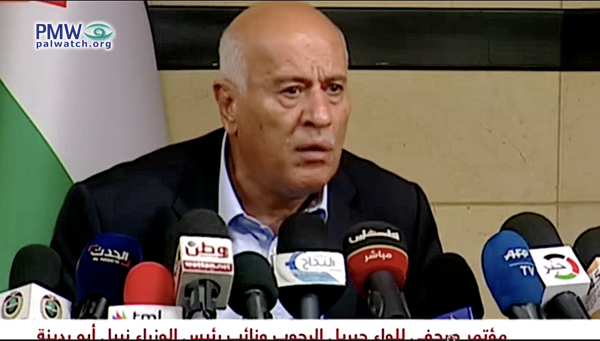 “We won’t die alone and we won’t suffer alone,” Palestinian Authority top official threatens Israel