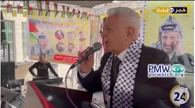 Terror inciting songs are played at Fatah youth event in memory of Arafat, calling for "blood," "revolution," and even "death" in the name of Palestine
