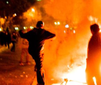 Israel is responsible for Israeli Arab violence claims Palestinian Authority, saying Israel "has executed a systematic policy so that the Arab society will eat itself up from the inside" so as to "dismantle Arab society" and "expel them" from Israel