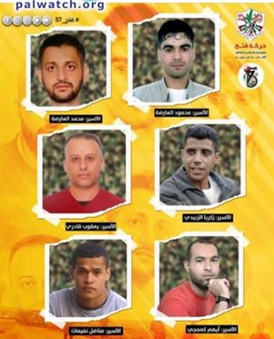 "The freedom tunnel heroes" - Fatah praises 6 Palestinian terrorists who temporarily escaped Israeli prison