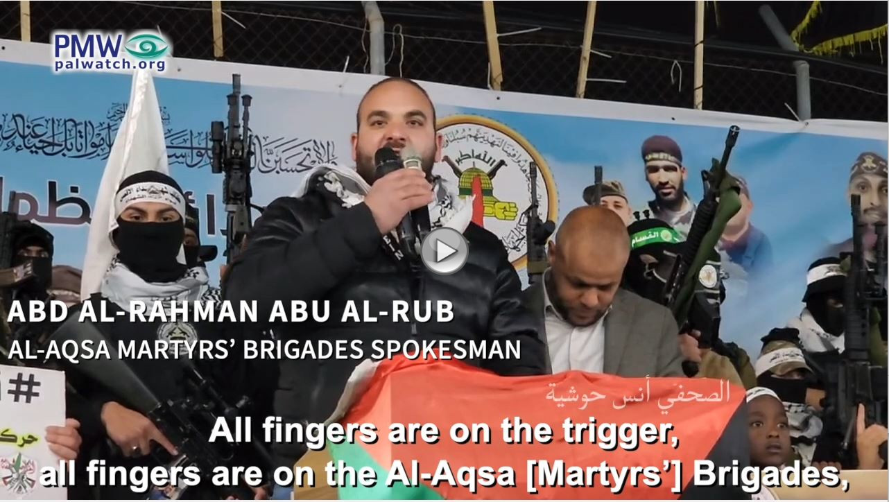 “We want the rifle, to fight the enemy of Allah and our enemy” - Fatah calls for terror