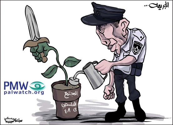 Palestinian Authority libel: Israel is behind violence and killings in Israeli Arab society