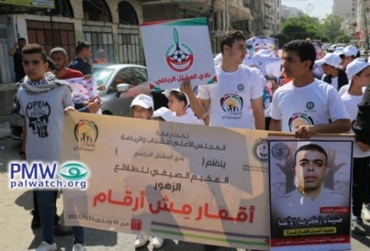 Children in camps headed by Rajoub glorify terrorist murderers