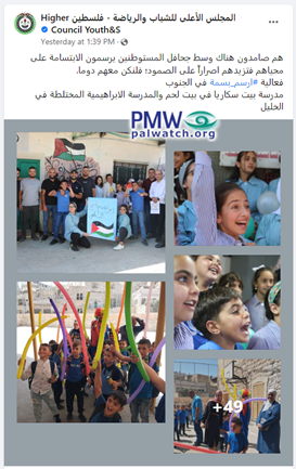 Children in school activity run Jibril Rajoub’s sports council glorify terrorists
