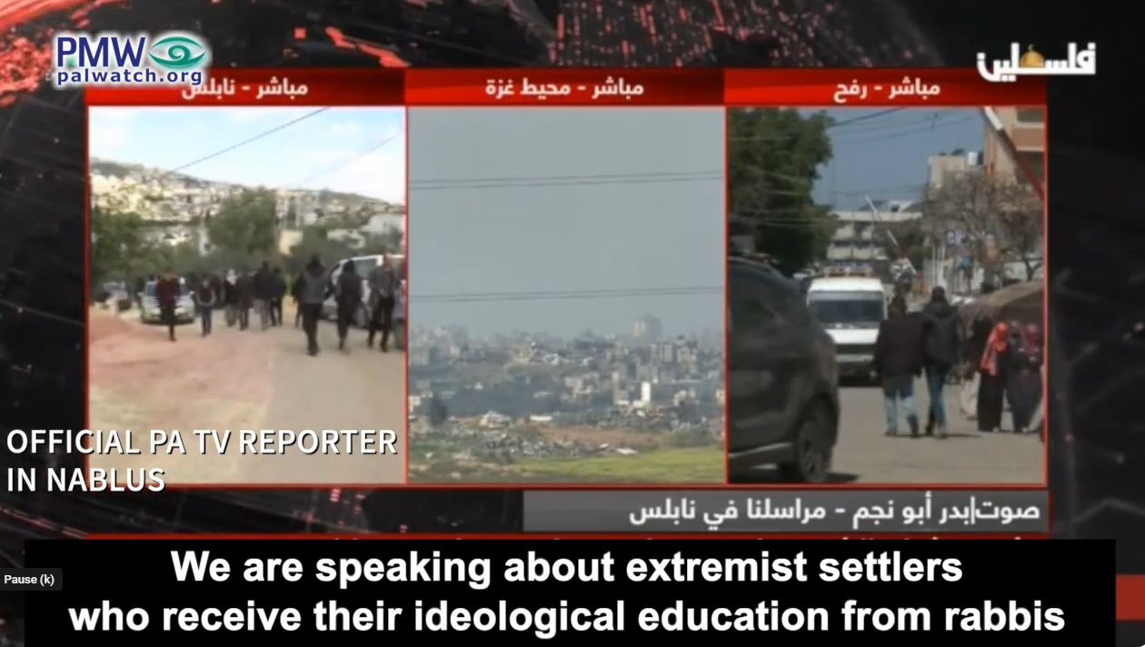 Palestinian Authority libel: Israel poisoning wells, murdering prisoners, and stealing body parts