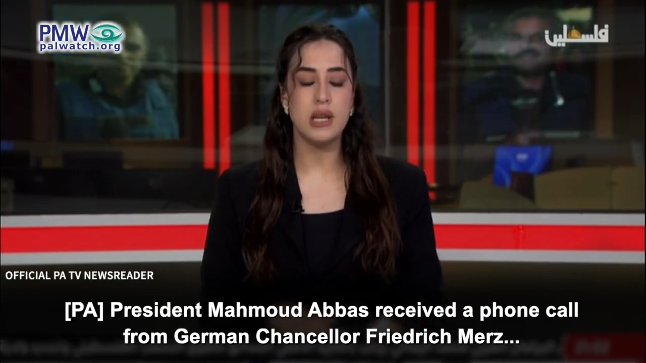 Abbas lied to German Chancellor Merz