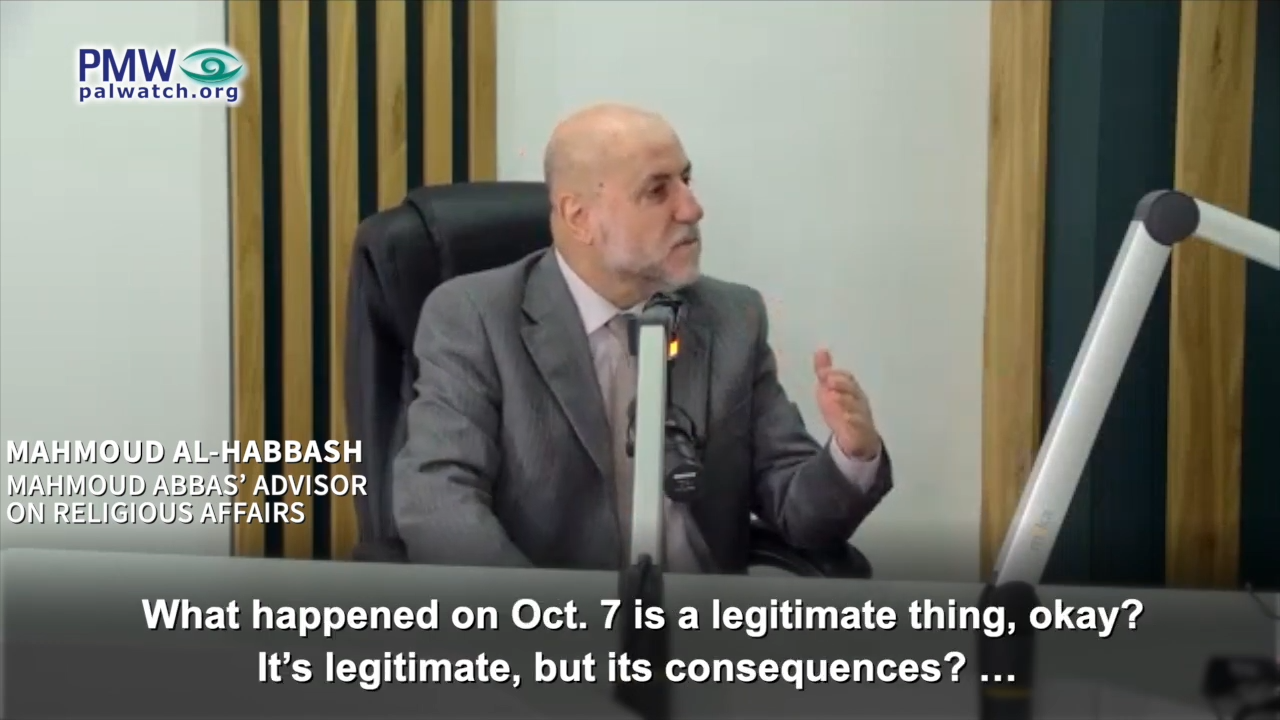 Abbas’ advisor: Oct. 7 massacre was “legitimate resistance” 