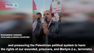 Fatah against international demands to stop Pay-for-Slay: “If one penny remains in the [PA] state treasury, it will be paid” to the terrorists and their families