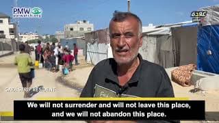 Gaza Strip resident: Israelis should leave, not us, war is “until Judgment ‎Day”‎