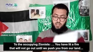 Suicide bomber’s farewell: “My bones will become shrapnel and blow up the thieving Zionist Jews”