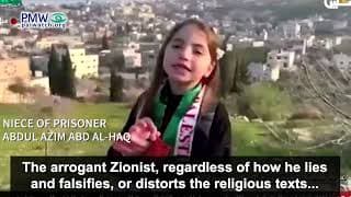 “Why do [the Jews] continue to kill small children… This is Nazi Israel” – girl recites poem