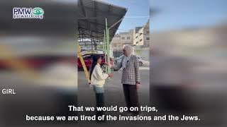Palestinian schoolgirl: We are “tired of the Jews”