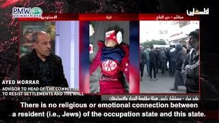 Jews came here for money “to be a military base for the West in the ‎Middle East”‎‏ ‏‎– employee of Palestinian Authority - controlled organization