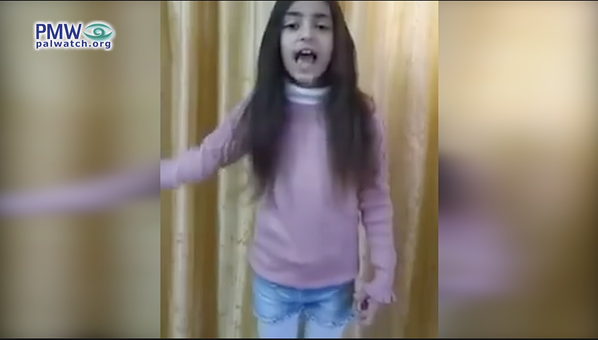 Palestinian Authority children echo adults' terror values