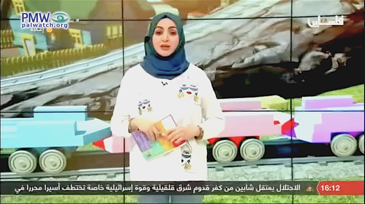 Palestinian Authority libel: Israel “is deliberately killing the Palestinian children” - PA TV host demonizes Israel on kids’ program