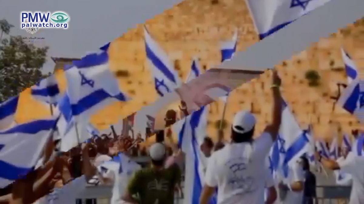 Palestinian Authority, PLO, and Fatah inciting and promoting violence against Israeli flag march in Jerusalem