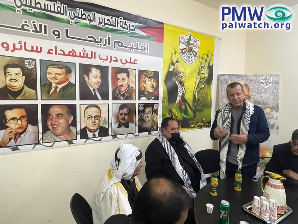 Fatah officials still revere founding terrorists – who look down from the walls of Fatah branch offices
