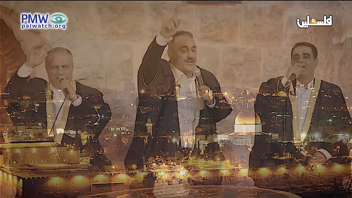 “O our Jerusalem, we are the soldiers, our blood is oil for the rifle” - Palestinian Authority TV song promotes violence