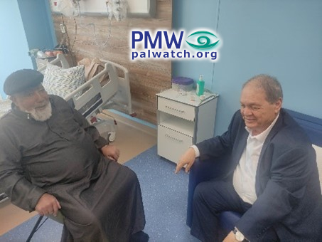 Senior Palestinian Authority official meets released “heroic national commander” terrorist prisoner