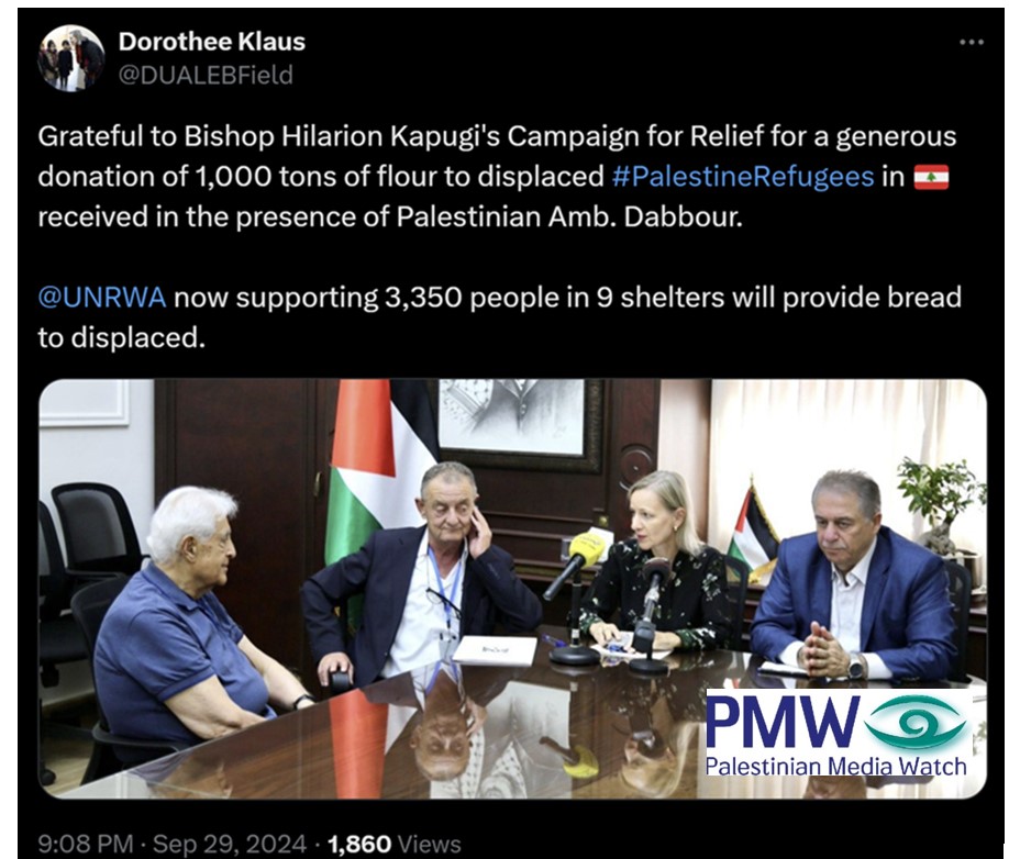 UNRWA partners with org. named after terrorist arms smuggler