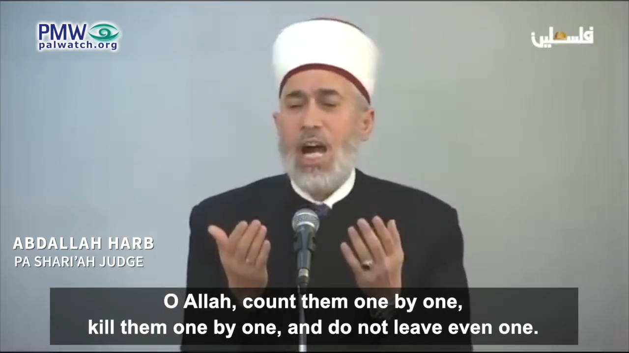 Genocide on the Palestinian Authority menu for 2025: “O Allah, strike the Jews… kill them one by one” – in official Palestinian Authority TV sermons