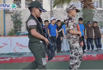 First-graders’ skit teaches that Israeli soldiers kill Palestinians who come to work in Israel