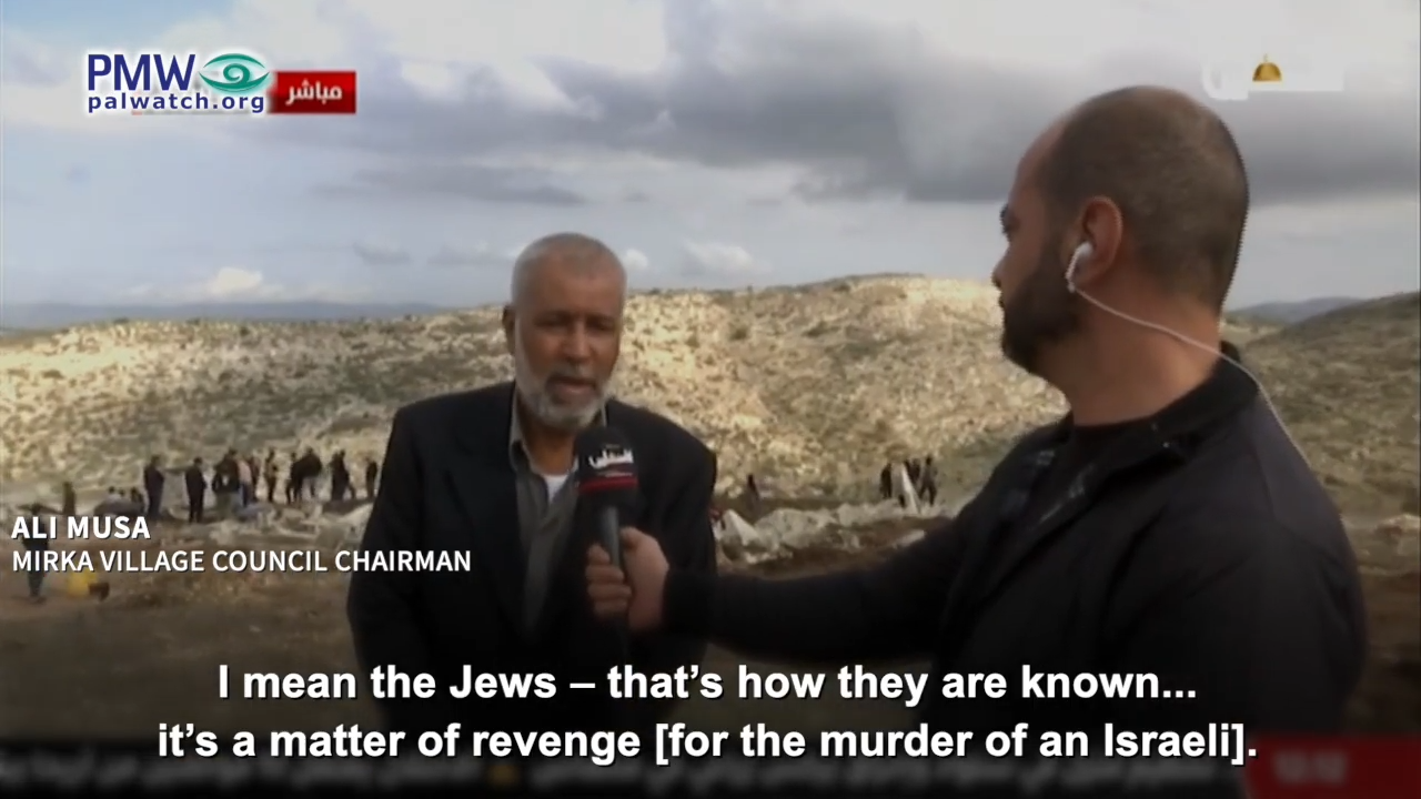 The Jews provoke disgust – Palestinian Authority village council chairman