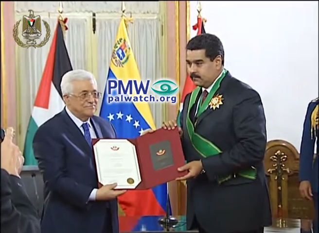 Top Palestinian Authority honors given to Putin, Xi Jinping, Maduro, and Chavez: "Star of Palestine" to enemies of the West