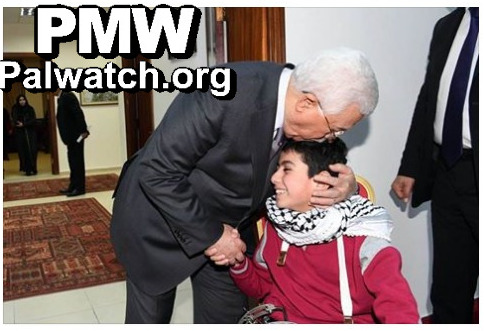Abbas kisses 14-year-old stabber