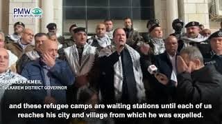 PA official: Refugee camps are “waiting stations until each of us reaches his city and village from which he was expelled”