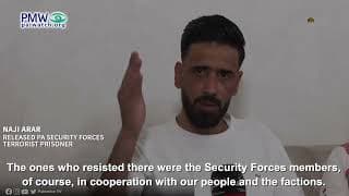 Released Palestinian Authority Security Forces terrorist explains that the Security Forces fought Israel in the second Intifada