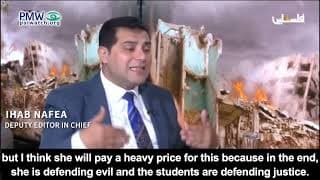 Columbia U president “defends evil” Israel, “will pay a heavy price” – Deputy Editor