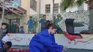First-grade school kids taught PA libel: perform skit with Israeli soldiers killing Palestinians who come to work in Israel